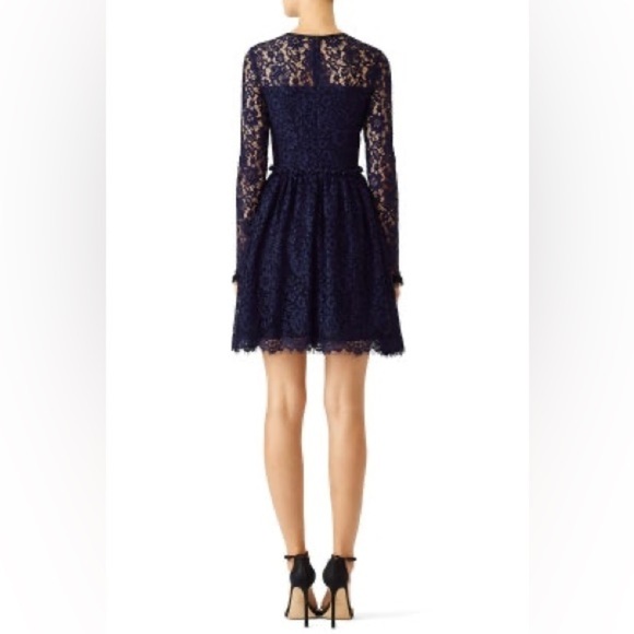 Shoshanna Midnight Taber Dress 10 - Picture 3 of 9